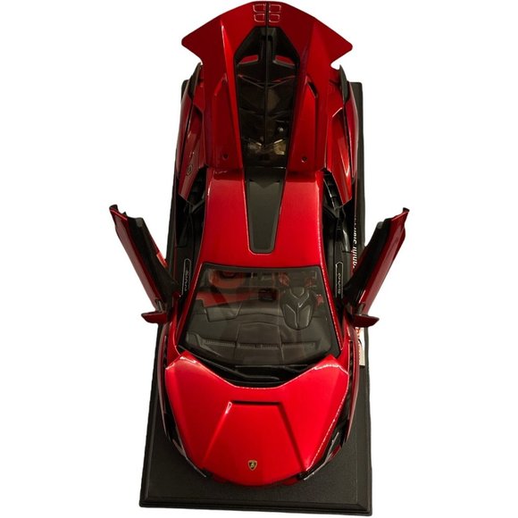 Maisto 1/18 Scale Diecast metal Lamborghini Sian FKP 37 Red Special Edition - Picture 8 of 12